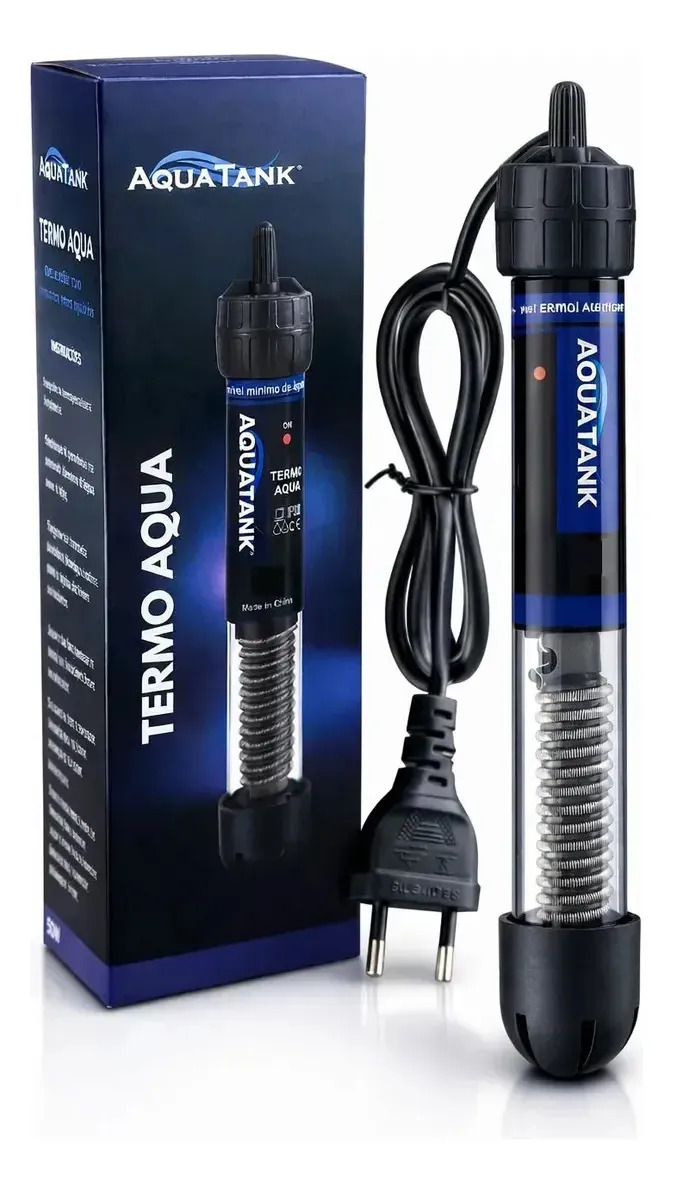Termostato Aquecedor 25w Aquatank Aquario 30 Litros 25 W