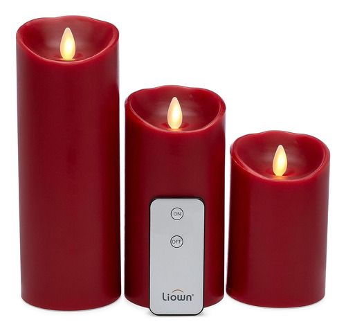 Raz Imports - Juego De 3 Velas Con Mando A Distancia, Sin Ll