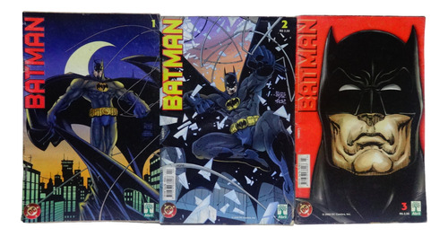 Hq Batman 2002, De Eliseu Urban. Coleção 1 Ao 3. Editora Abril, Capa Mole Em Português, 2002 - Original Usado (Usado)