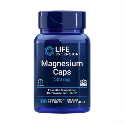 Magnesio Life Extension 500mg 100caps Vegetarianas