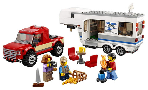 Lego City Camioneta Y Caravana 60182 344 Piezas