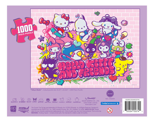 Rompecabezas Usaopoly Hello Kitty Y Sus Amigos Tokyo Skate