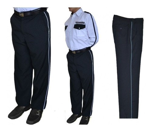 Pantalon De Vestir Con Franja Para Policía Vigilante Seguridad Privada Uniforme Guardia Operativo Velador 