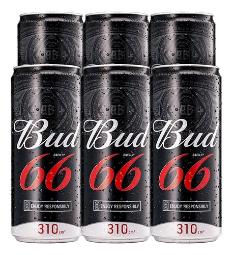 Cerveja Budweiser 66 - American Lager - 269 Ml-kit 12 Latas