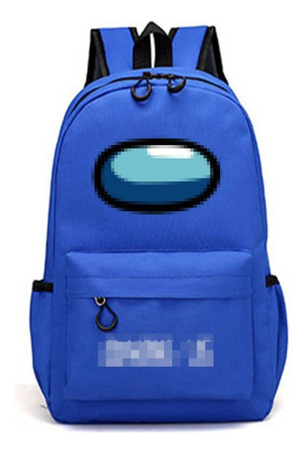 Mochila Unisex Azul Patchwork,