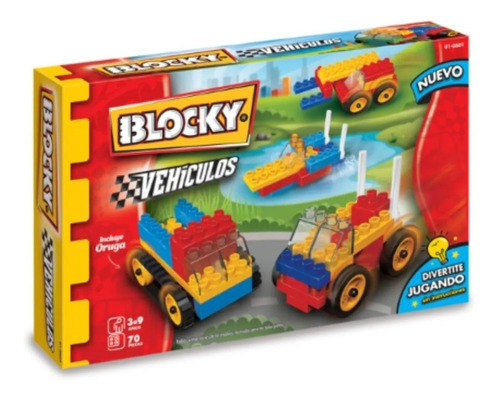 Blocky Vehiculos Bloques X 70 Pzs Rasti 01-0601 Srj