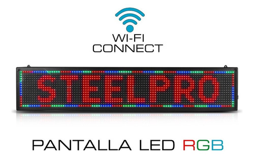 Letrero Led Programable Wifi Publicidad 130 Cm X 20 Cm