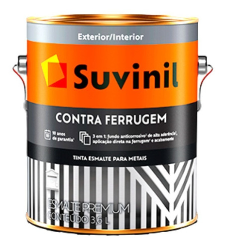 Esmalte 3 En 1 Convertidor De Oxido 3,6 Suvinil Premium