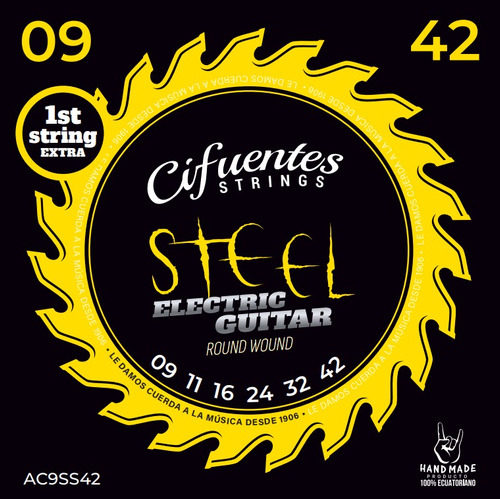 Cuerdas Guitarra Electrica 09-42 Stainless Steel Ac9 Cs