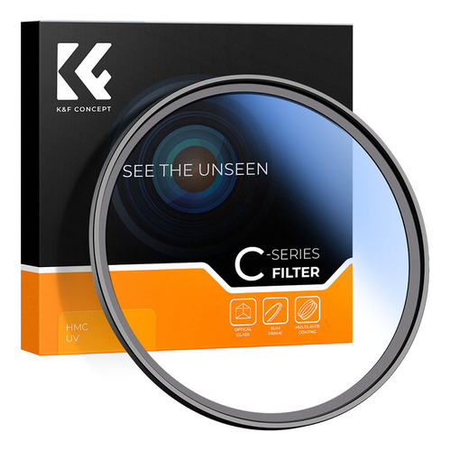Filtro K&f Concept Uv 58mm Serie C Color Negro