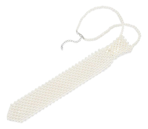 Muyier Collar De Perlas De Imitación Corbata Joyería Cadena