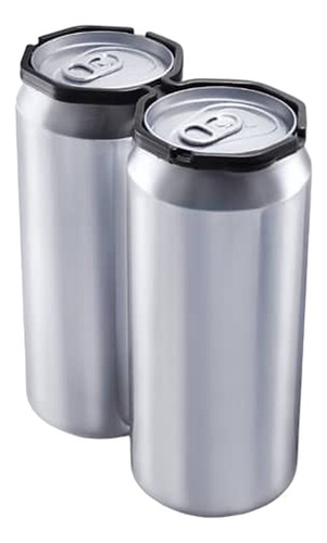 Porta Latas Estandar Ideal Cerveza Two Pack Color Negro