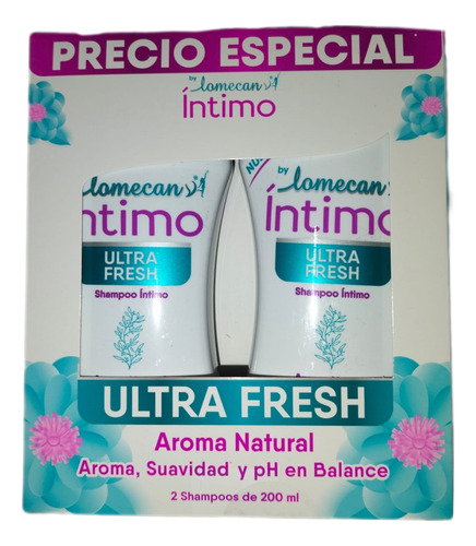 Shampoo Íntimo Lomecan V Fresco 2 Piezas De 200 Ml