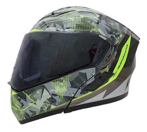 Casco Moto Abatible Kov Diseño Exclusivo Con Mica Y Lentes 