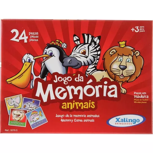 Jogo de Memória Escolinha Animais Xalingo - Casa & Vídeo