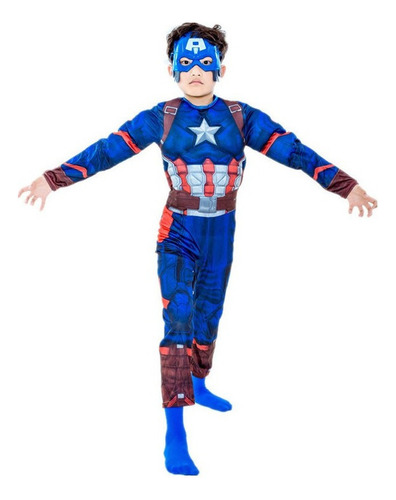 Disfraz Infantil Capitán América Guantes Cosplay Boy Girl Av
