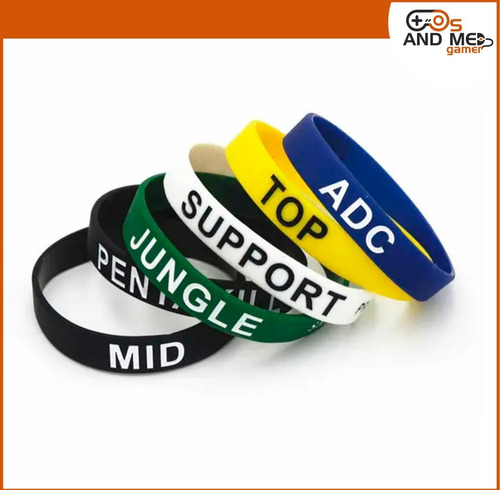 Imagen 1 de 3 de Pulsera Silicona League Of Legends Lol Negra Nueva En Tienda