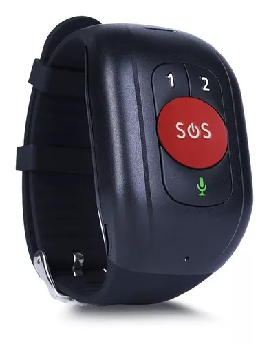 Brazalete localizador GPS con pantalla táctil, botón SOS e