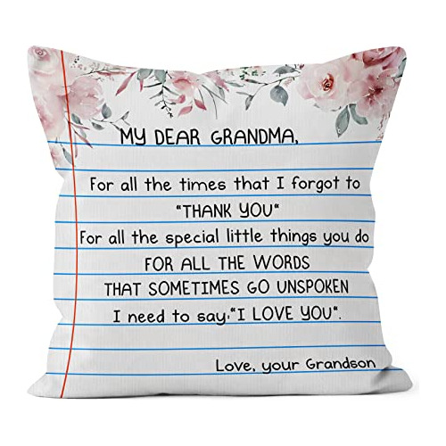 Funda De Almohada Decorativa  Te Quiero Abuela  Funda D...