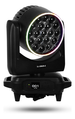 Fly Case Moving Mac Aura Borda Led 19x15w Rgbw Cmy Beam Wash