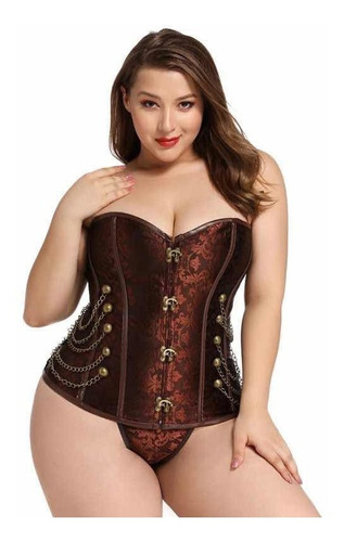 Corset Estilo Victoriano Con Cadenas 4xl