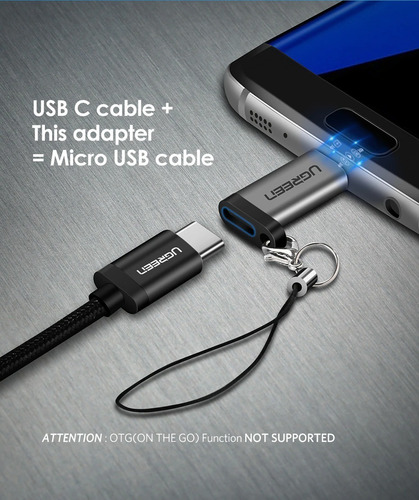 Adaptador Micro Usb A Usb C Ugreen Cel Tablet 480mb Backup
