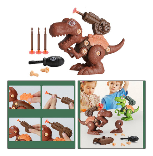 Imagen 6 de 12 de Los Juguetes De Dinosaurios Desmontan El Modelo Tiranosaurio