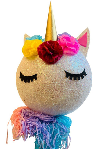 Imagen 1 de 3 de Piñata De Esfera De Unicornio