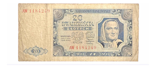 Billete 50 Zlotych Polonia 1948 Pick 137 A.1