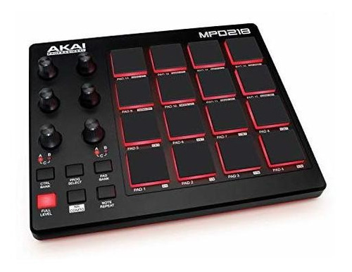 Akai Professional Mpd218, Controlador Usb / Midi De 16 Tecla