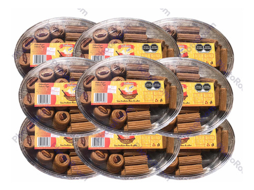 Dulce Mexicano Leche Mostachón Macarrón Nuez 450pz 25g C/u