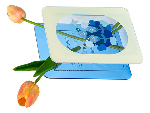 Vaso De Flores, Suporte De Buquê Moderno Em Acrílico, Clear