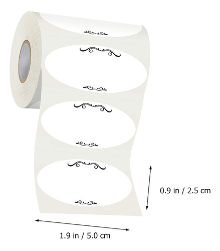 1 Rollo De 500 Pegatinas Enlatadas Con Sellado Delicado