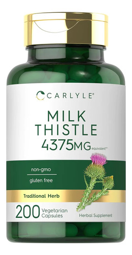 Carlyle Cardo Mariano 4375 Mg Milk Thistle 200 Capsulas