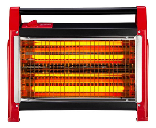 Calentador Eléctrico Ligero Portátil 2400w Ho45 Color Rojo