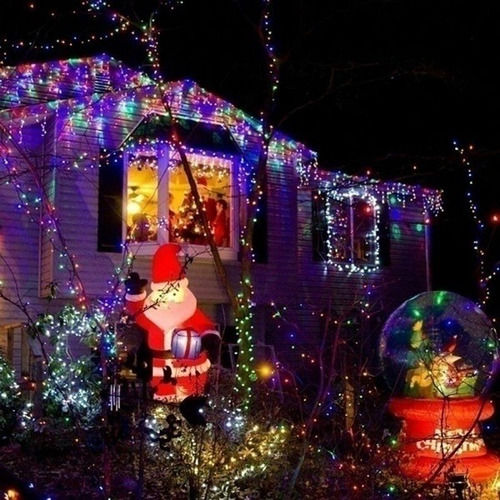 Pack De 2 Luces Solares Impermeables Para Navidad, Vacacione