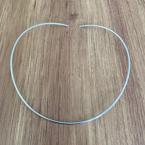 Imagen 4 de 10 de Collar Gargantilla De Plata .925 Ovalada Tubo Mujer Agálea