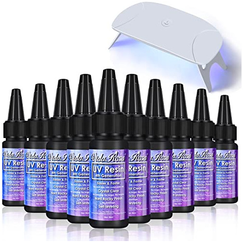 Curado Más Rápido, 10x30ml Resina Uv Dura Transparent...