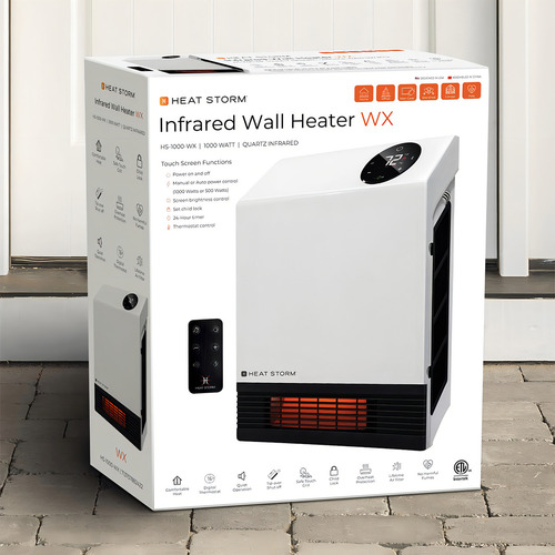 Heat Storm Calentador Infrarrojo De Interiores se Con. Color Blanco
