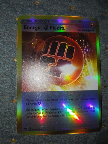 Energia Piedra Carta Pokemon Brillante Botleg