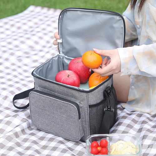 Bolsa Térmica Marmita Com Alça 7 Litros - Preta Preta