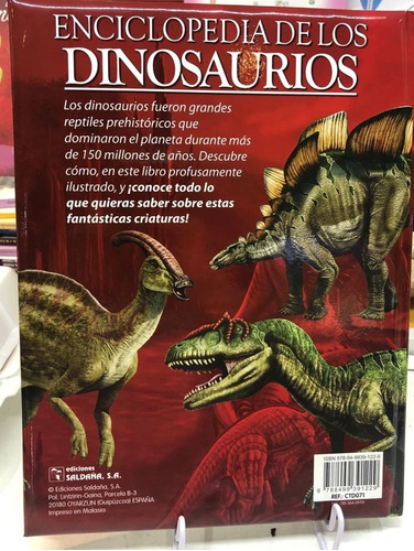 Libro Enciclopedia De Los Dinosaurios Pasta Dura