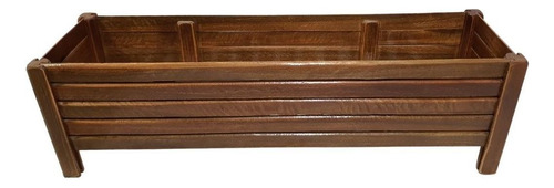 Jardineira Floreira De Madeira 60cm Grande P/ Decoração Cor Marrom Rústico
