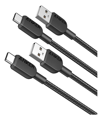 Cables Usbanker B81g5011 Negro 2 Piezas De 90cm