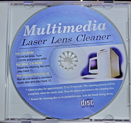 Multimedia Lens Cleaner Cd Dvd Villa Urquiza