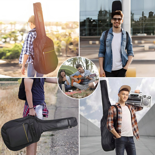Funda De Guitarra De Tela Oxford Impermeable De 38-41 In