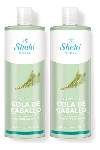 2 Shampoo De Cola De Caballo Shelo Nabel 950ml