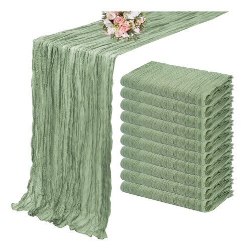 Juego De Manteles De Gasa Para Bodas, 10 Piezas, Camino De M