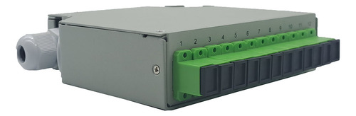 Mini Dio Trilho Din 12fo Sm Sc-apc Cinza Completo