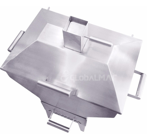 Churrasqueira Aço Inox Completa Bafo Alça Abafador